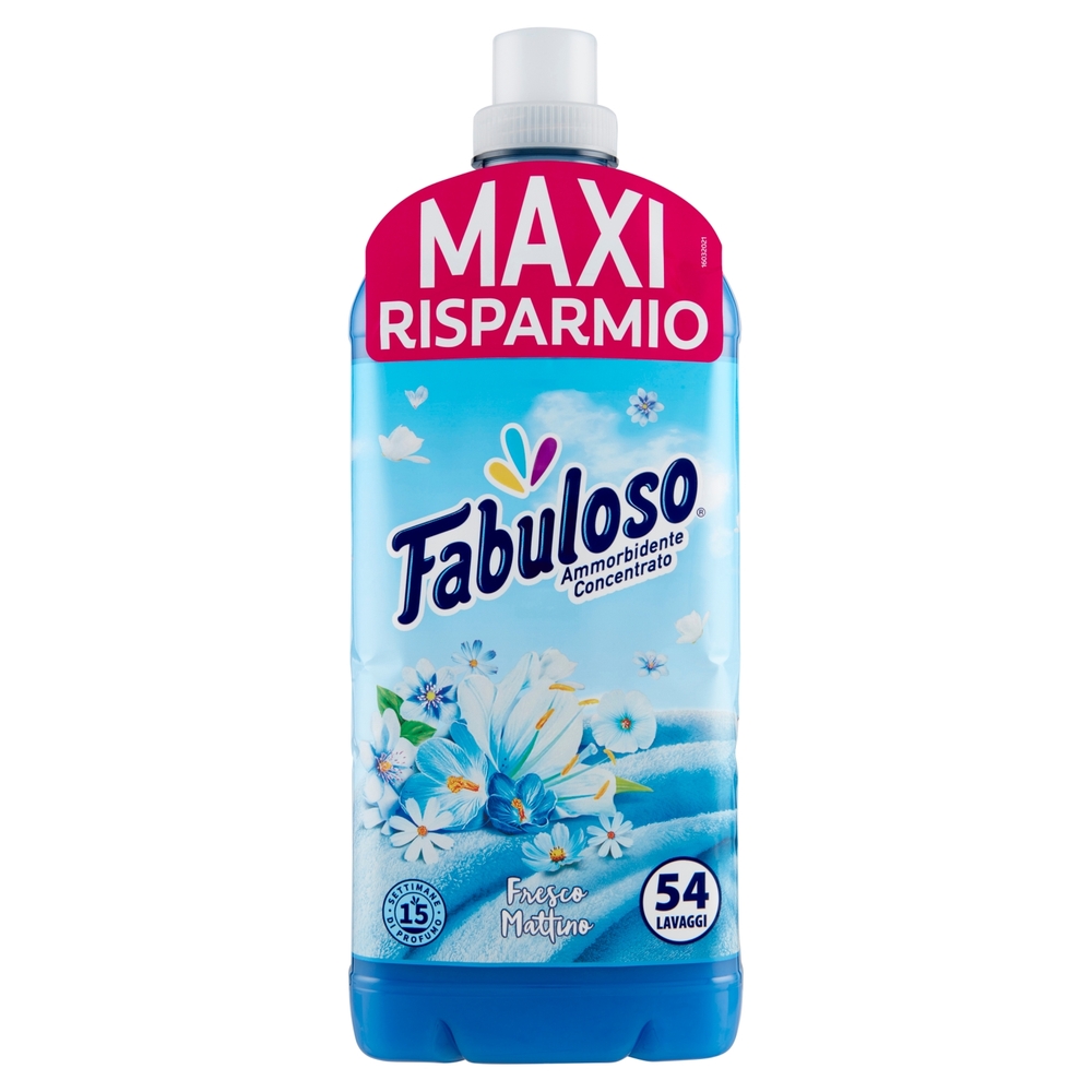 Fabuloso ammorbidente concentrato Fresco Mattino 108 lavaggi 2,5 L